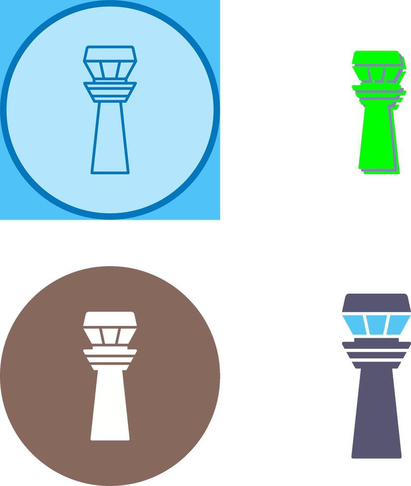 Control Tower Icon Design vector