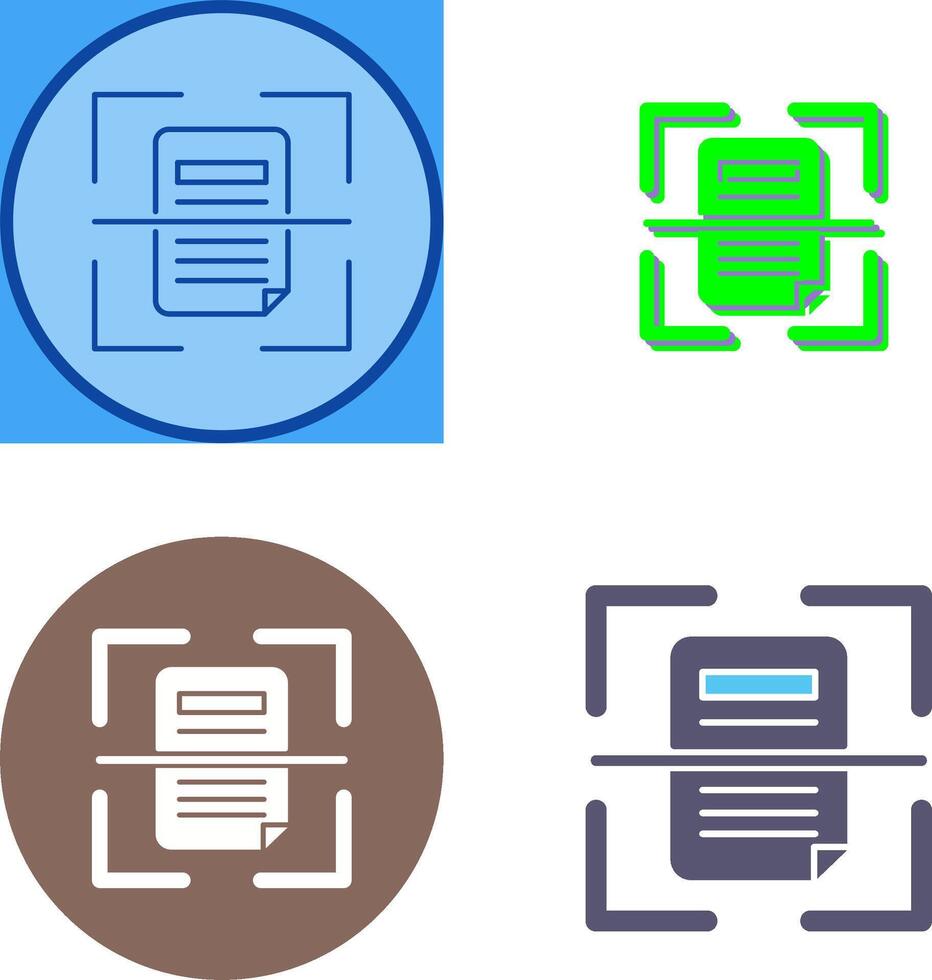 Scan Icon Design vector