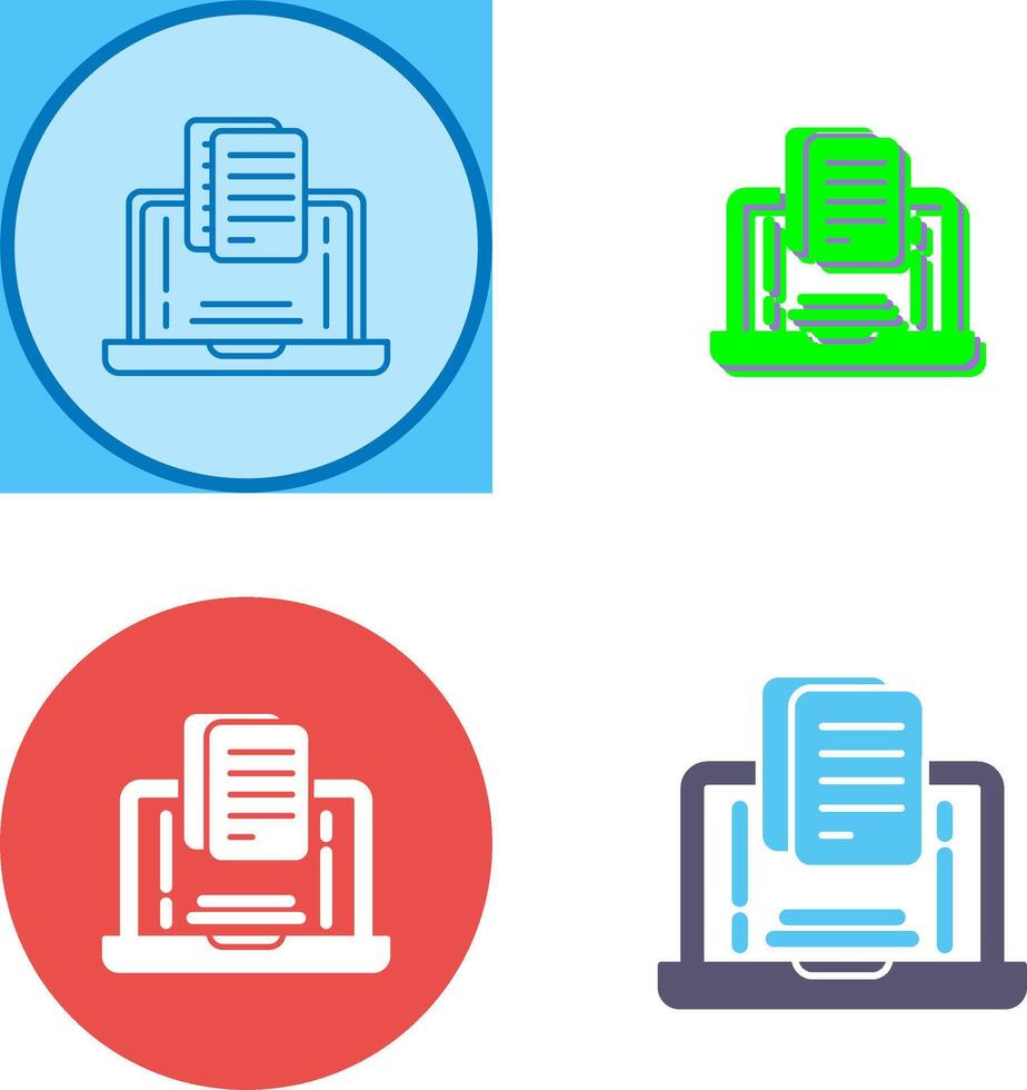 Document Icon Design vector