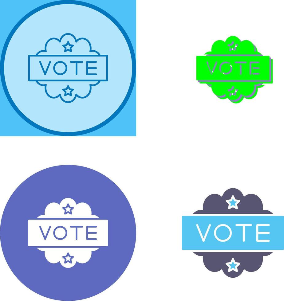 Vote Icon Design vector