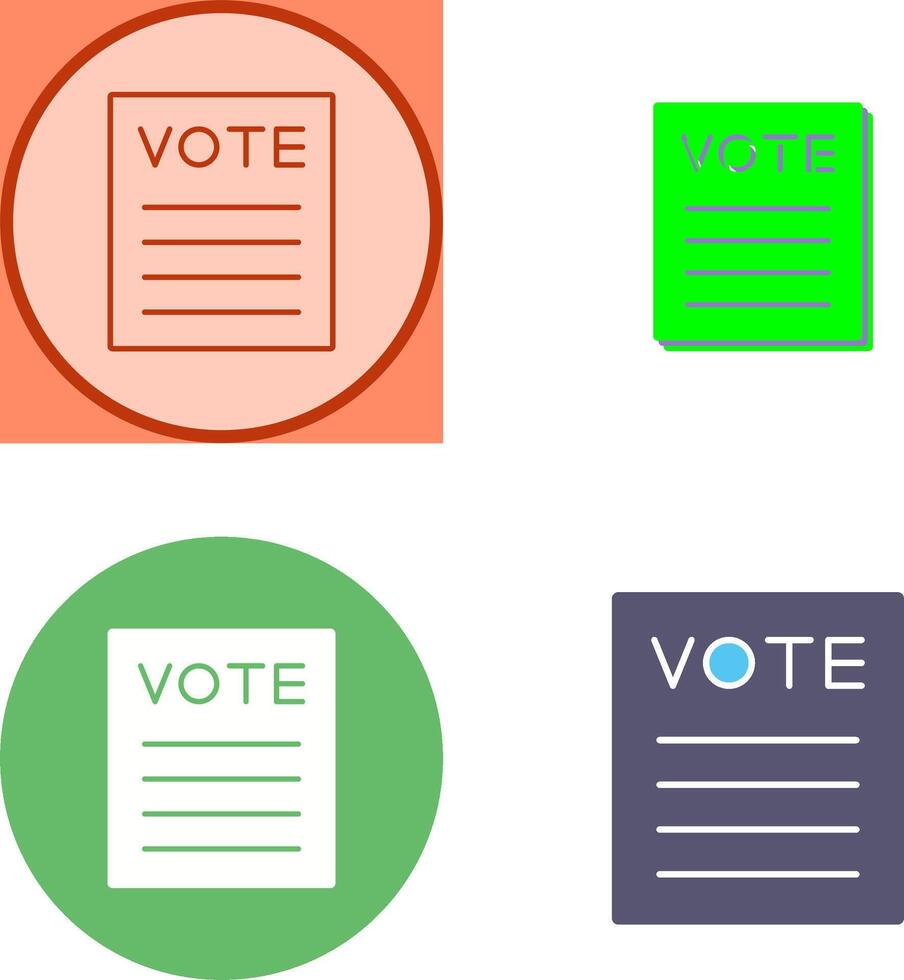 Vote Icon Design vector