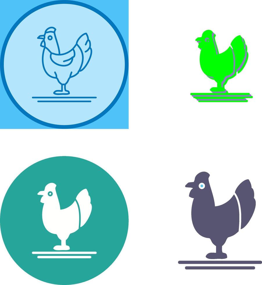 Poultry Icon Design vector