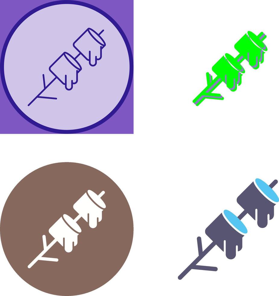 Marshmallows Icon Design vector