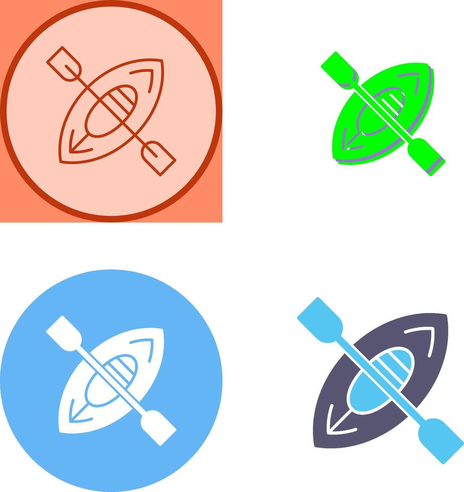 Kayak Icon Design vector