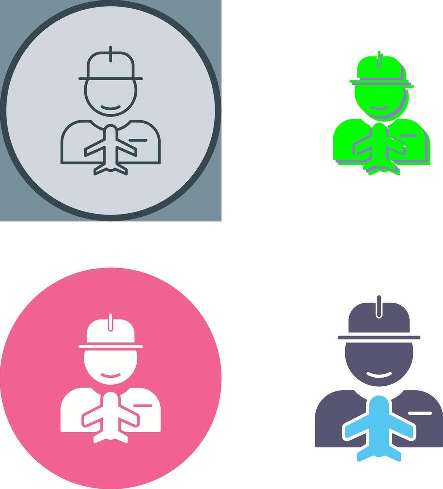 Worker Icon Design vector