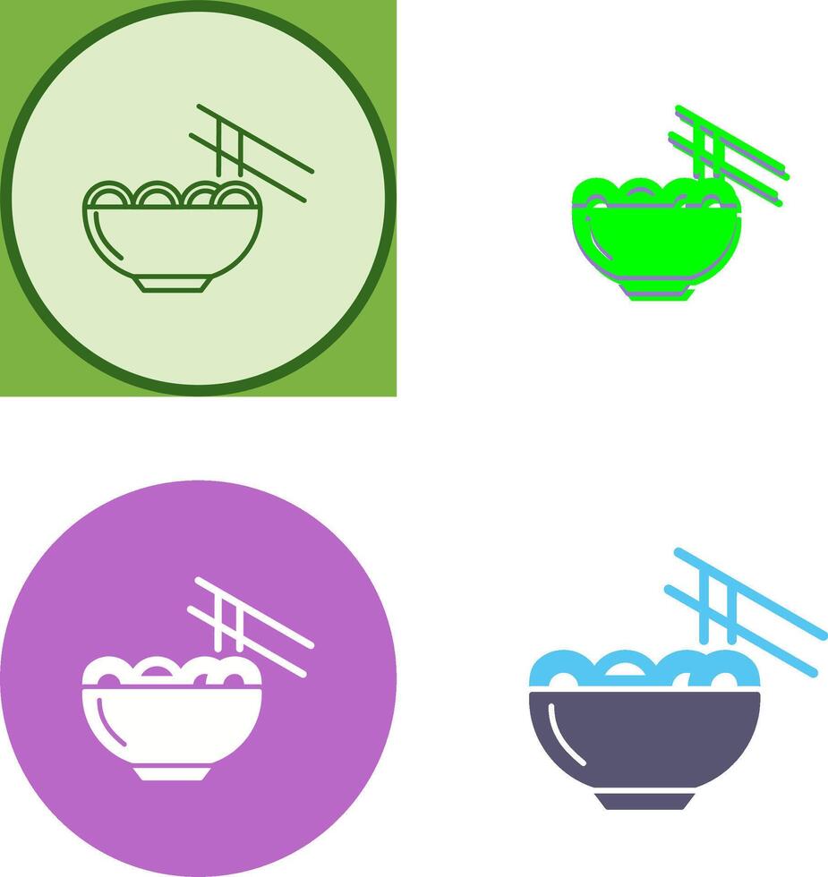 Chinese food Icon Design vector