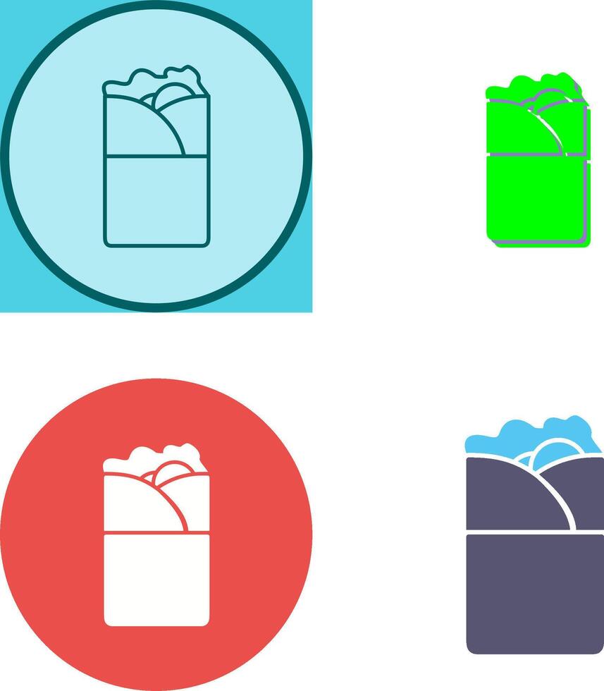 Kebab Icon Design vector