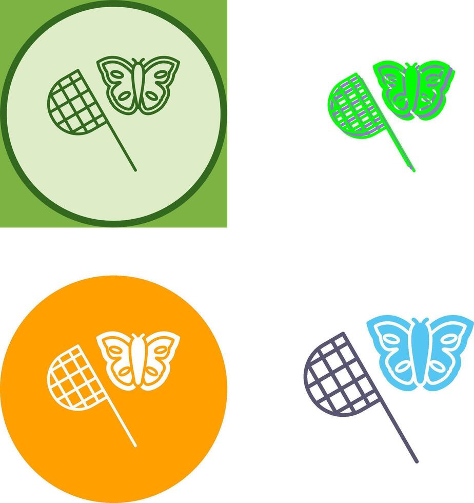 mariposa receptor icono diseño vector