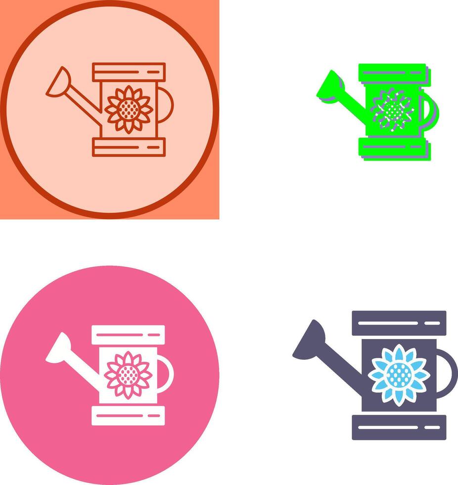 Watering Can Icon Design vector