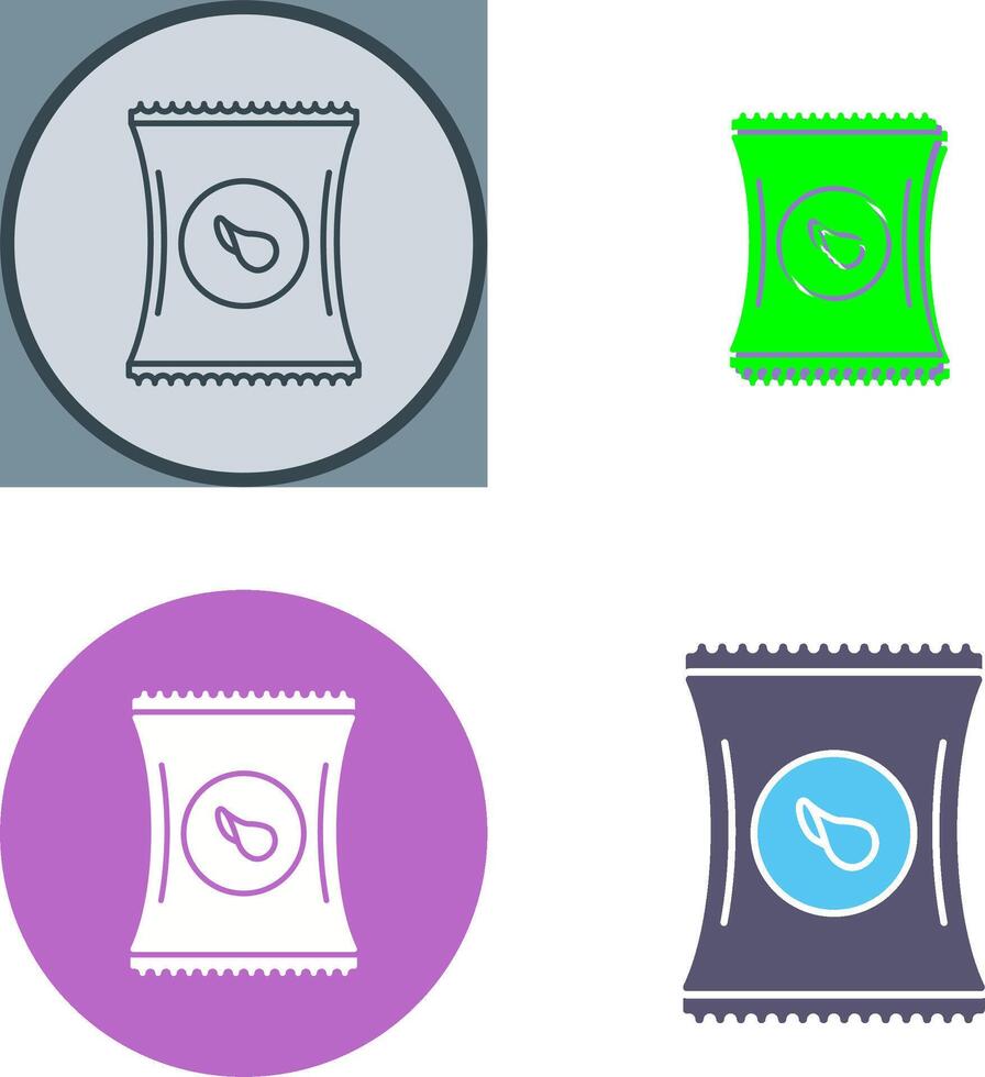 Chips Icon Design vector