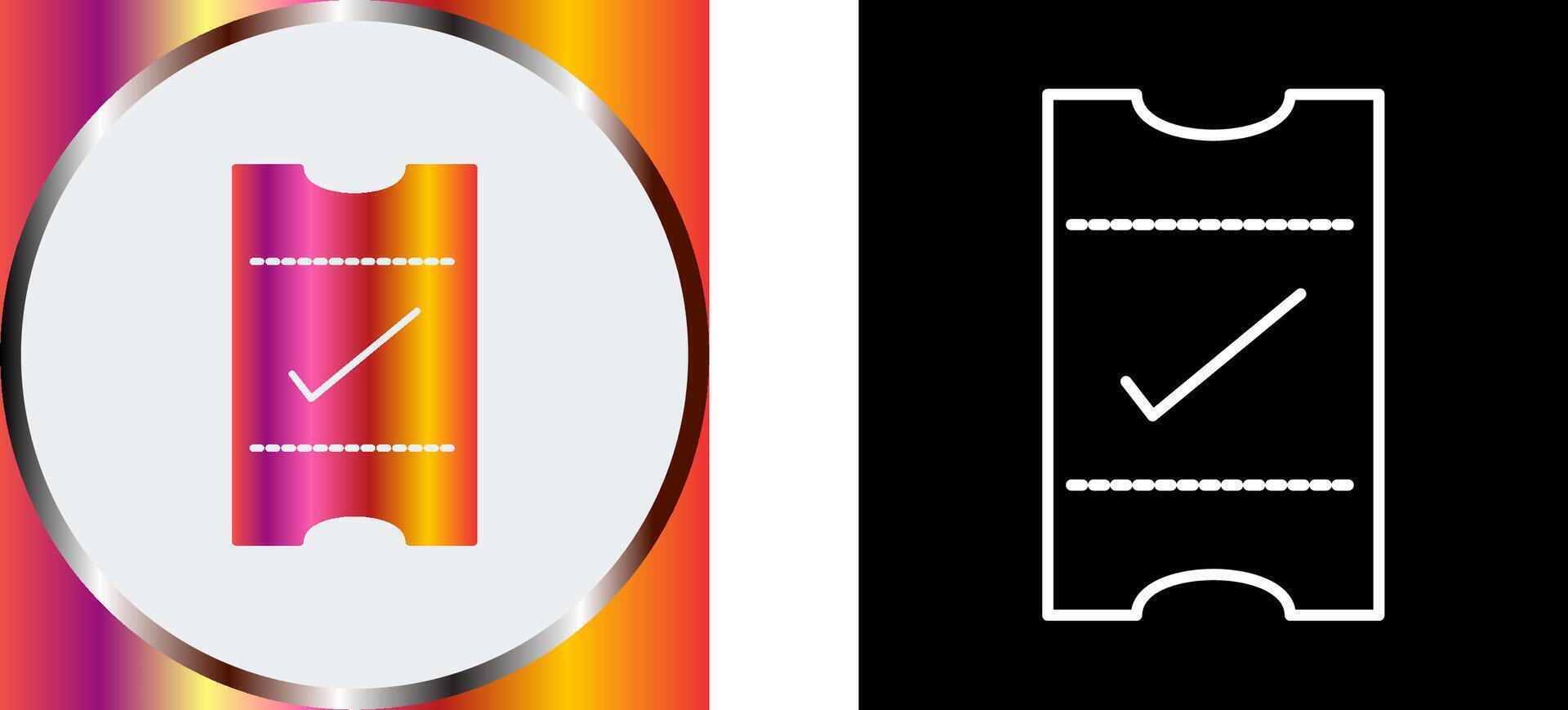 Passes Icon Design vector