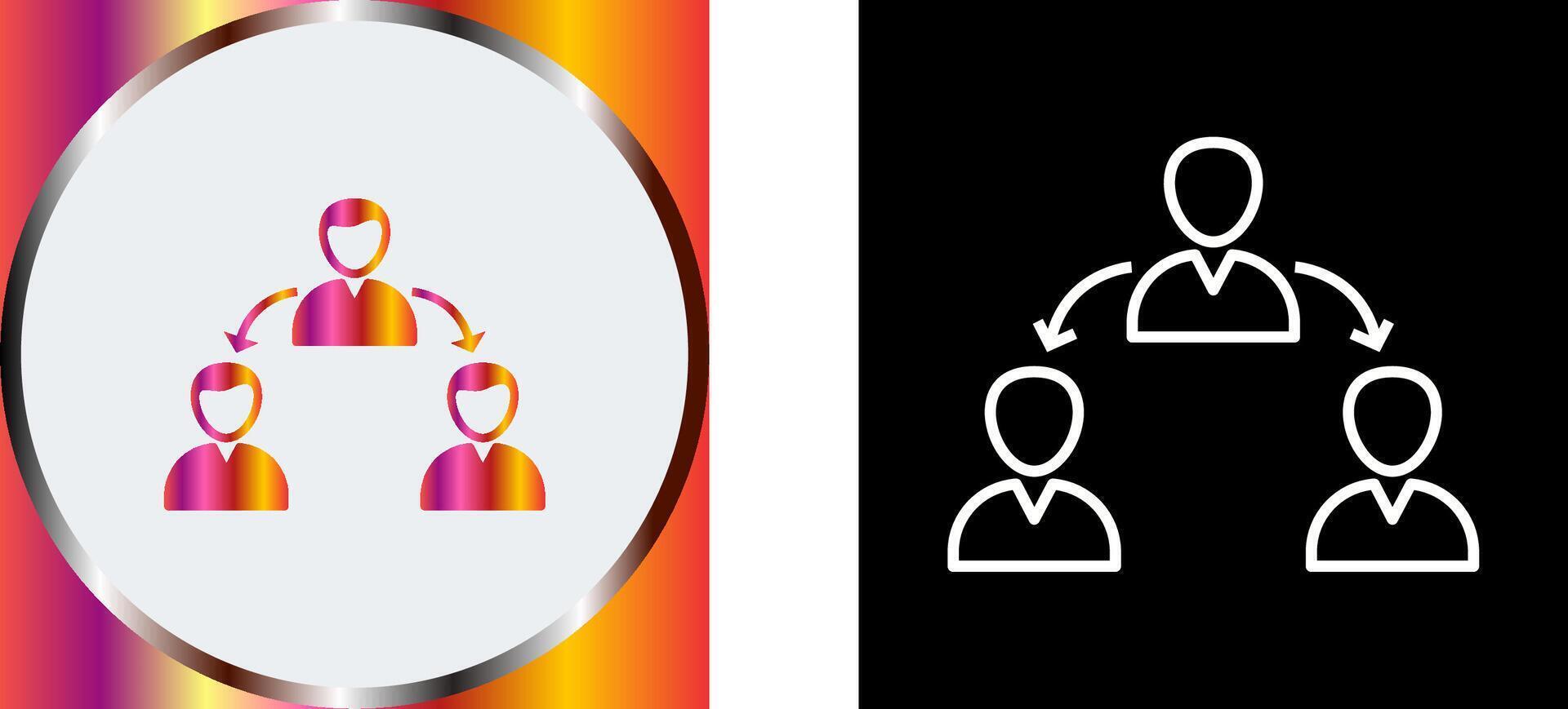 Unique Connected Users Icon Design vector