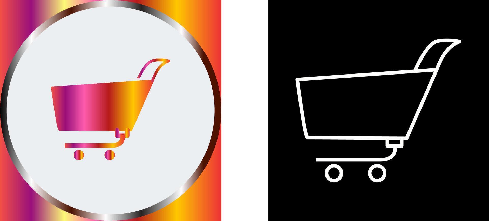 Unique Shopping Cart Icon Design vector