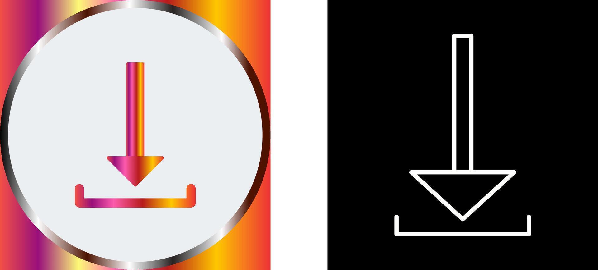 Unique Download Icon Design vector