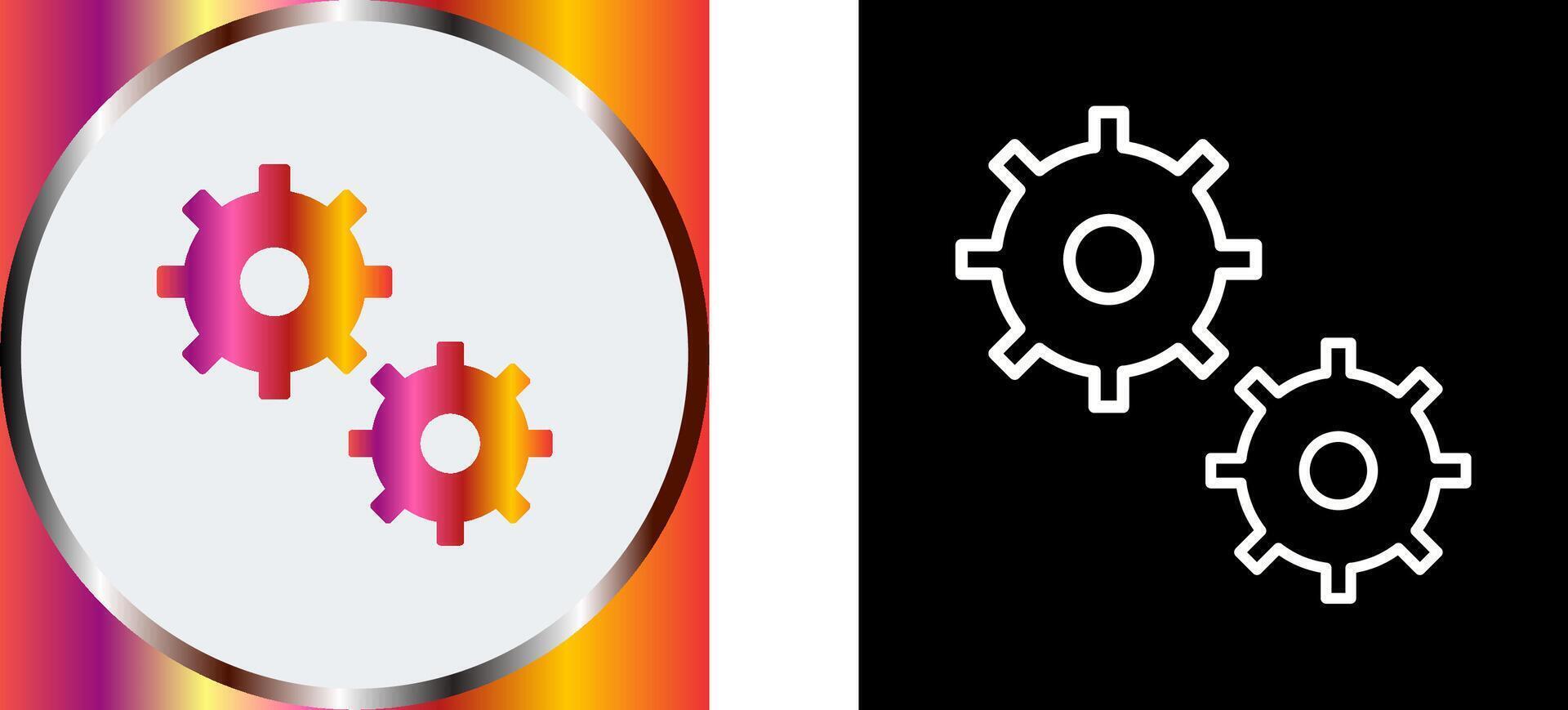 Unique Configurations Icon Design vector