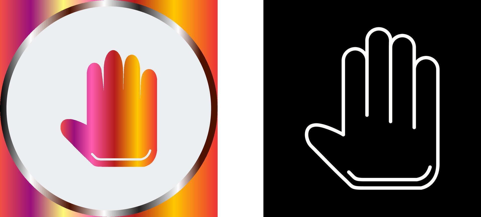 Unique Hand Tool Icon Design vector