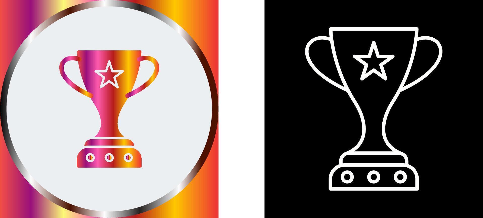 Unique Winner Icon Design vector