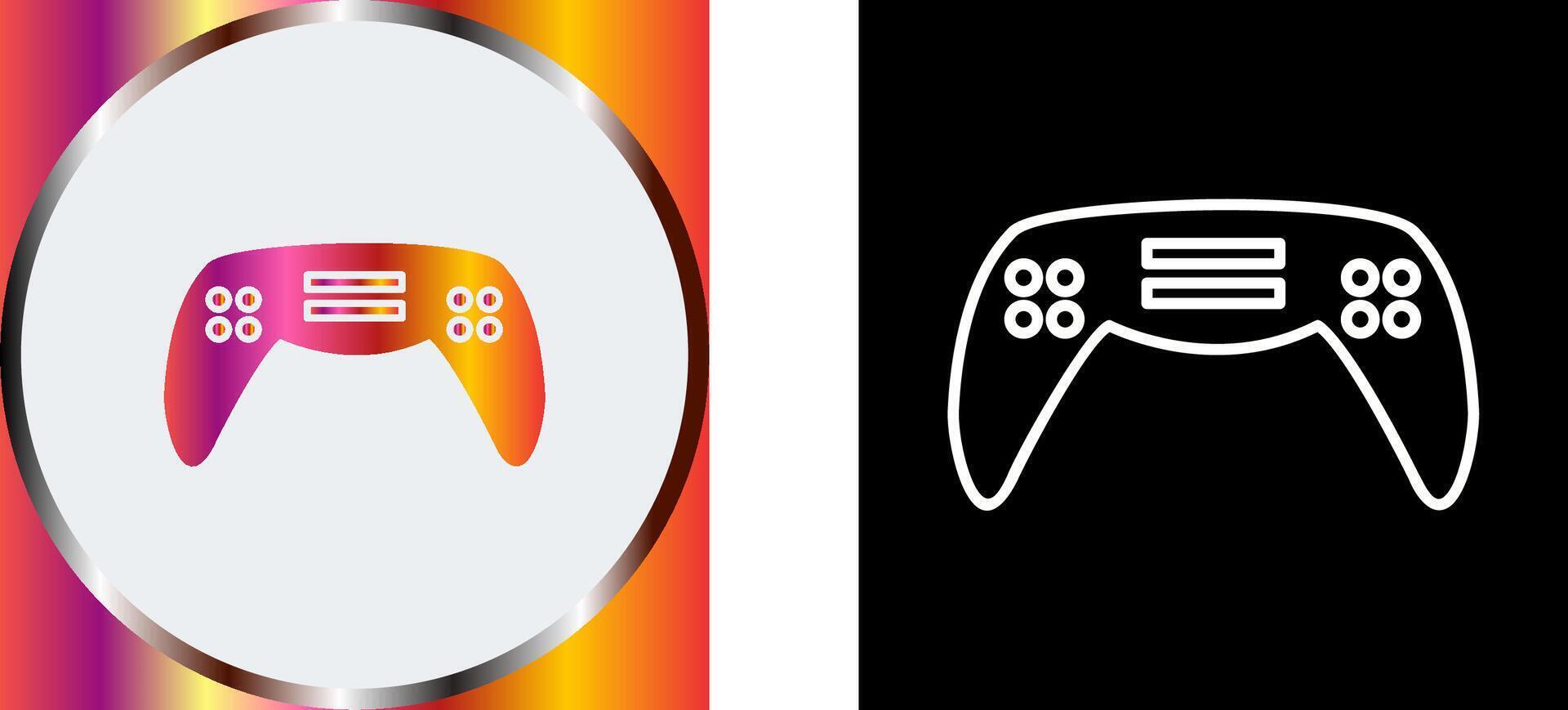 Unique Gaming Console Icon Design vector