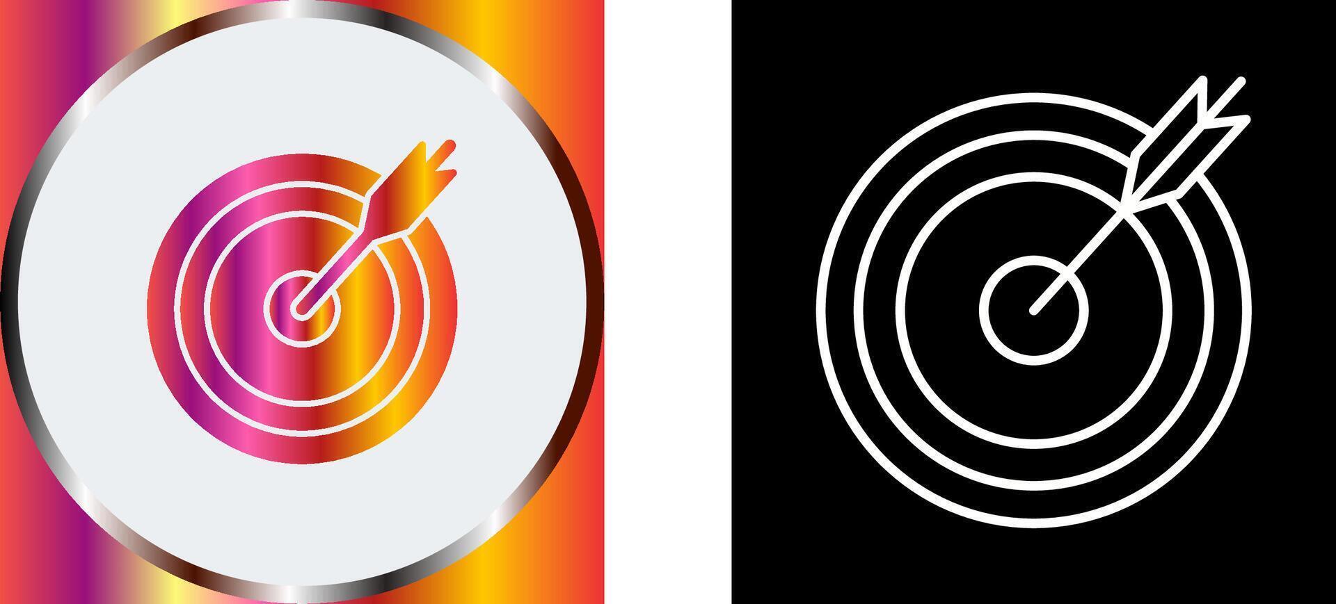 Darts Game Icon Design vector