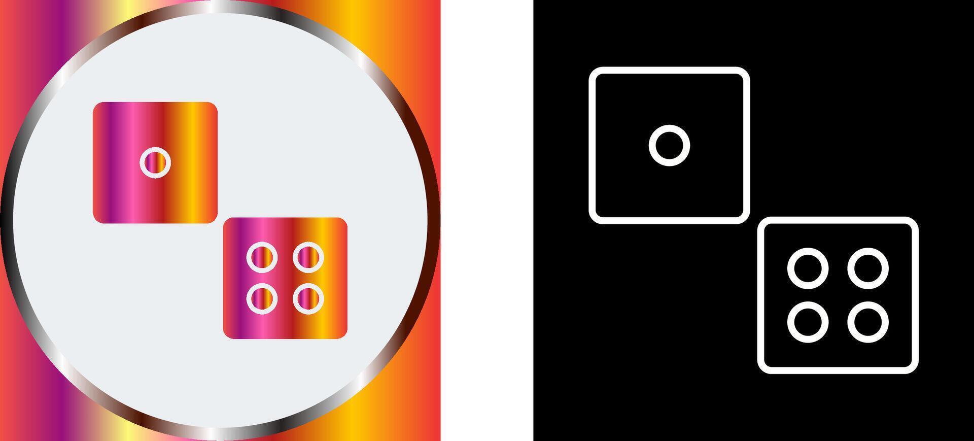 Dice Icon Design vector