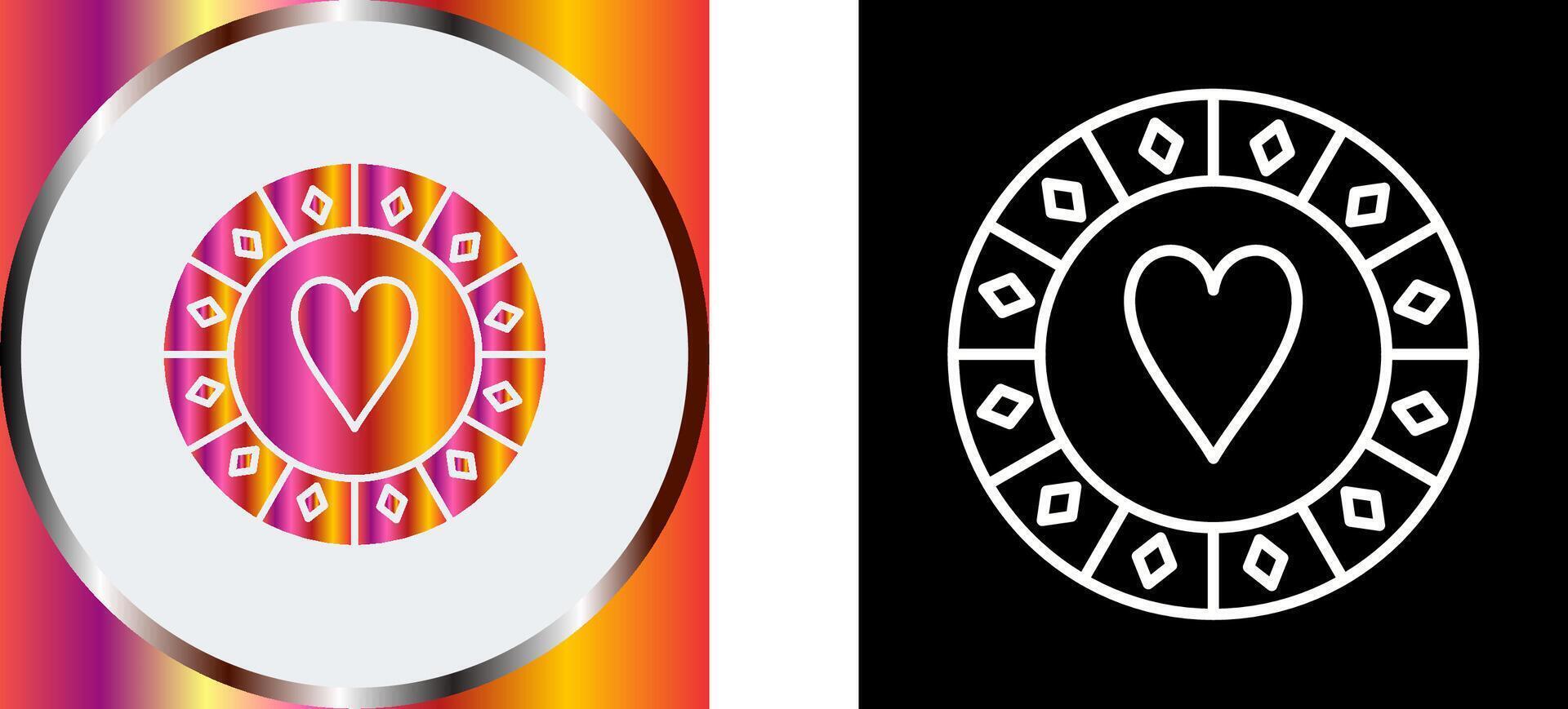 Casino Chips Icon Design vector