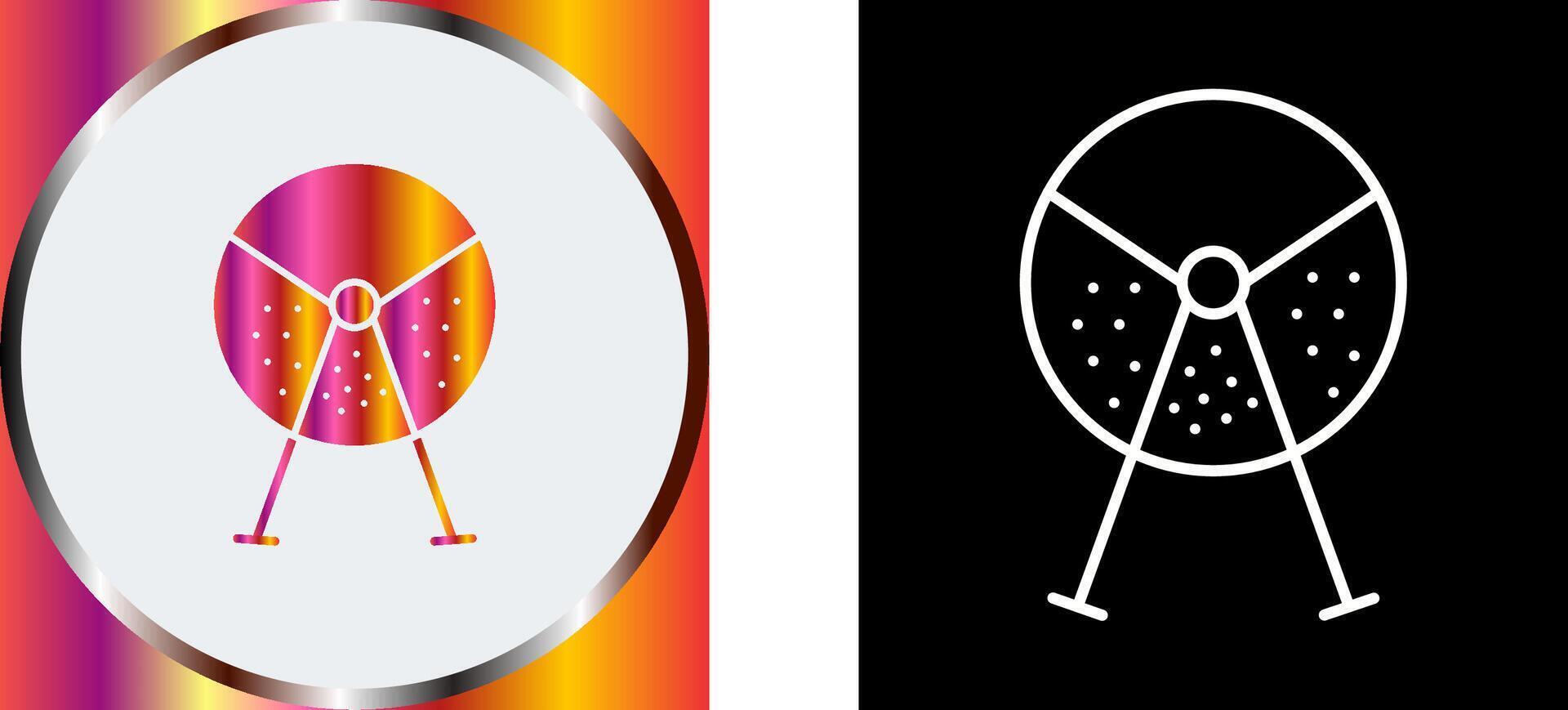 Lottery Machine Icon Design vector
