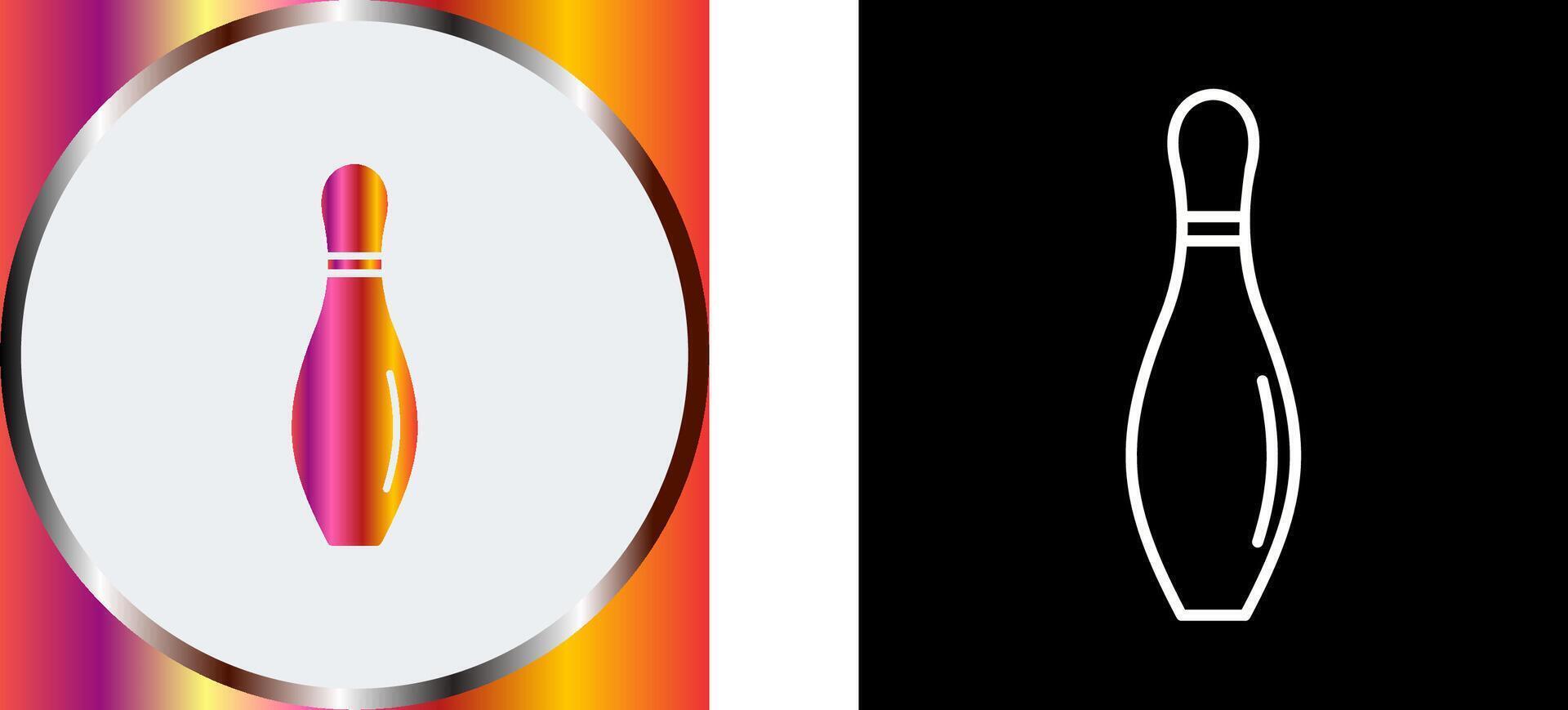 Bowling Pin Icon Design vector