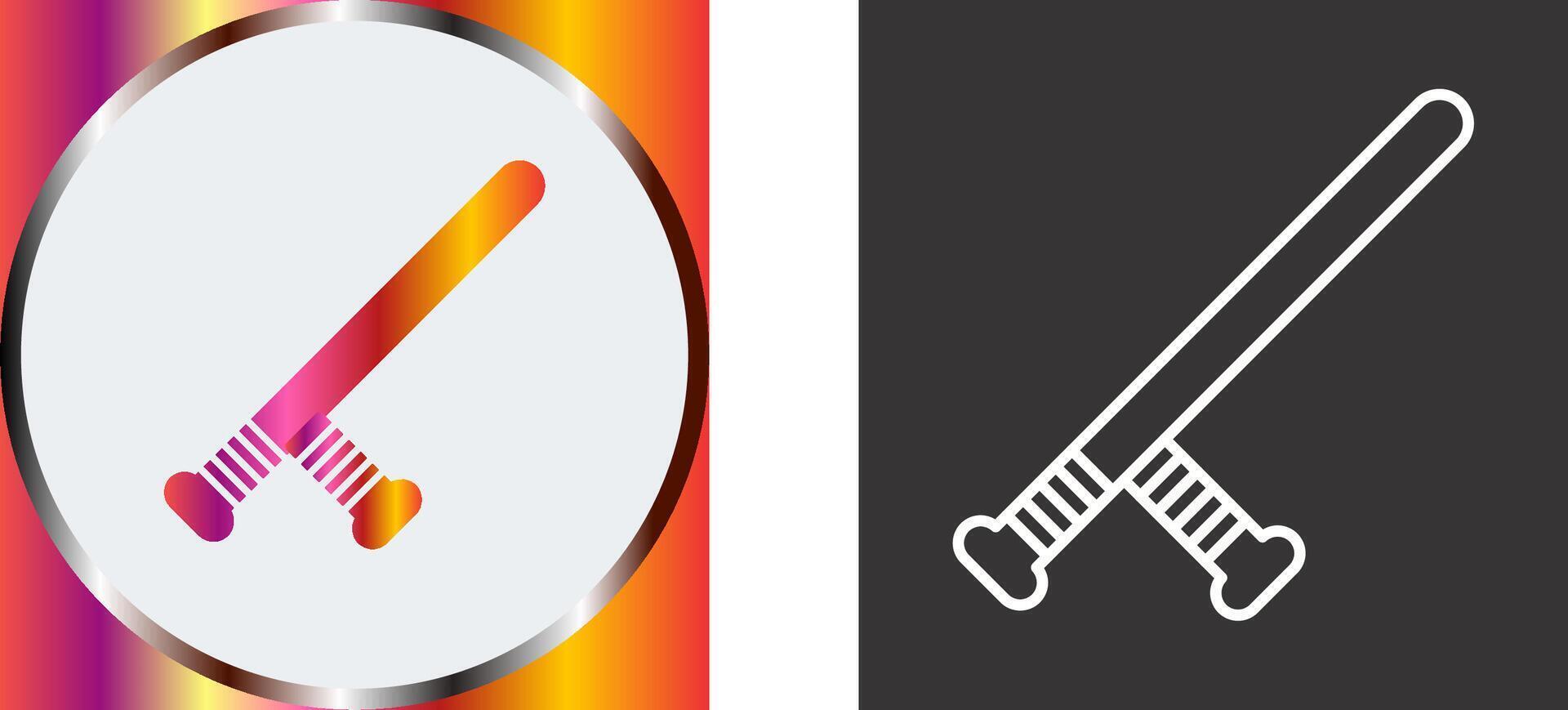 Baton Icon Design vector
