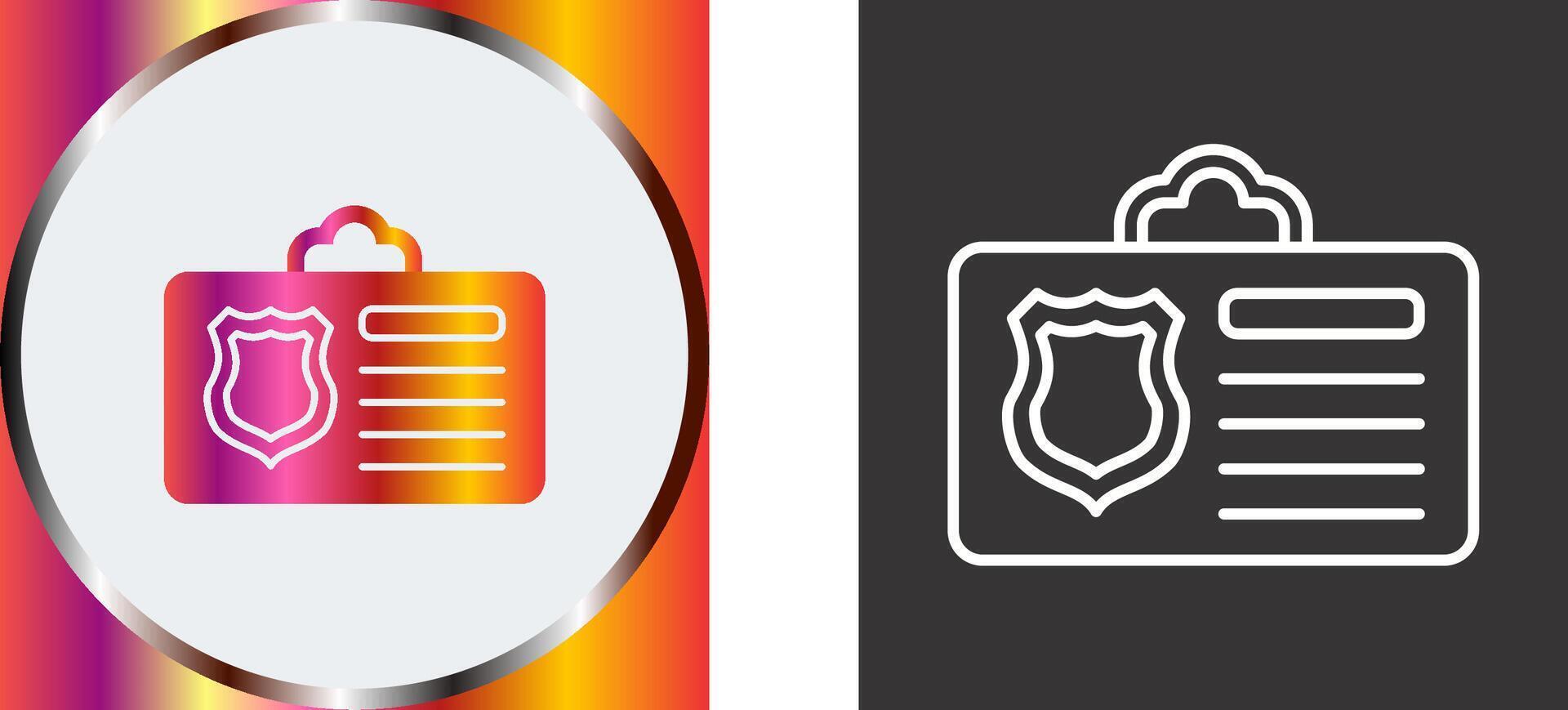Id Card Icon Design vector