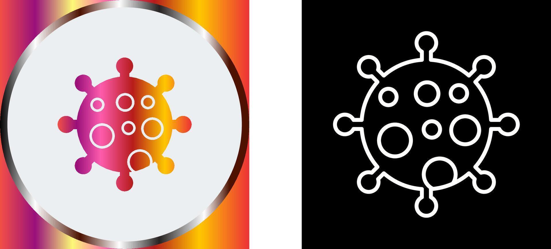Virus Icon Design vector
