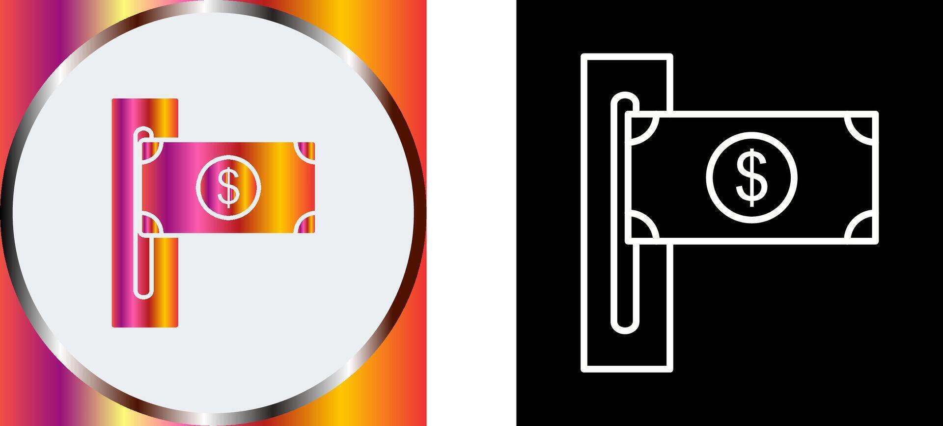Slot of Bills Icon Design vector