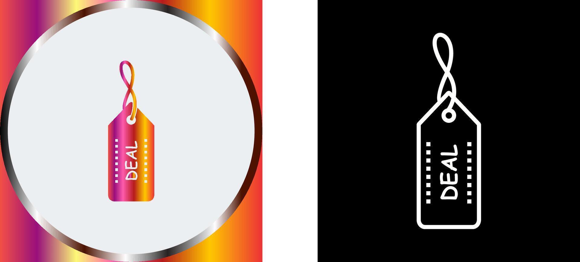 Unique Online Deals Icon Design vector