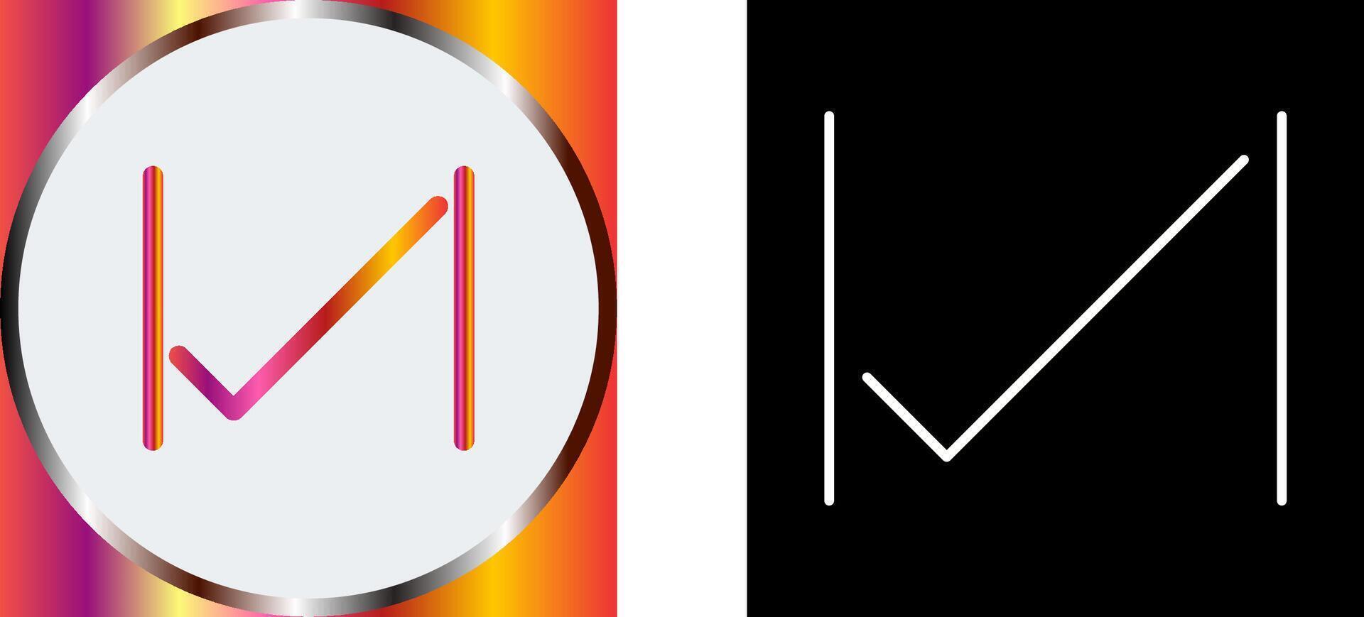 Unique Tick Icon Design vector