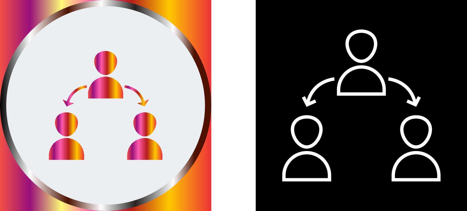 Unique Connected Users Icon Design vector