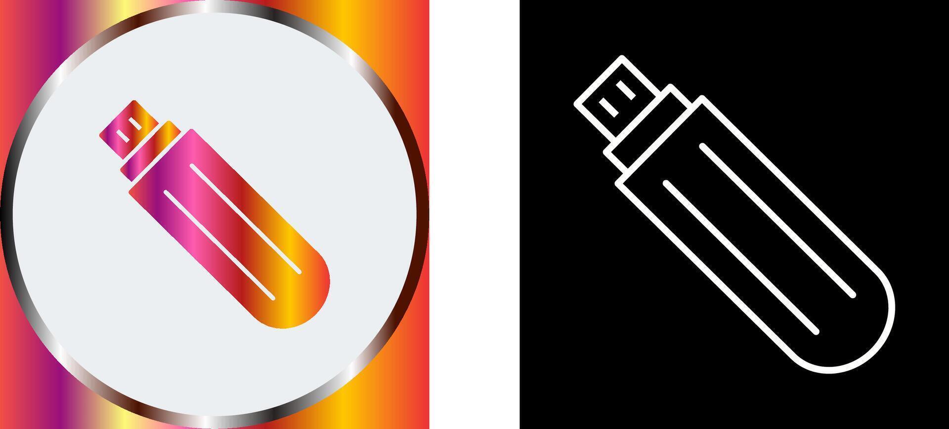 Unique USB Drive Icon Design vector