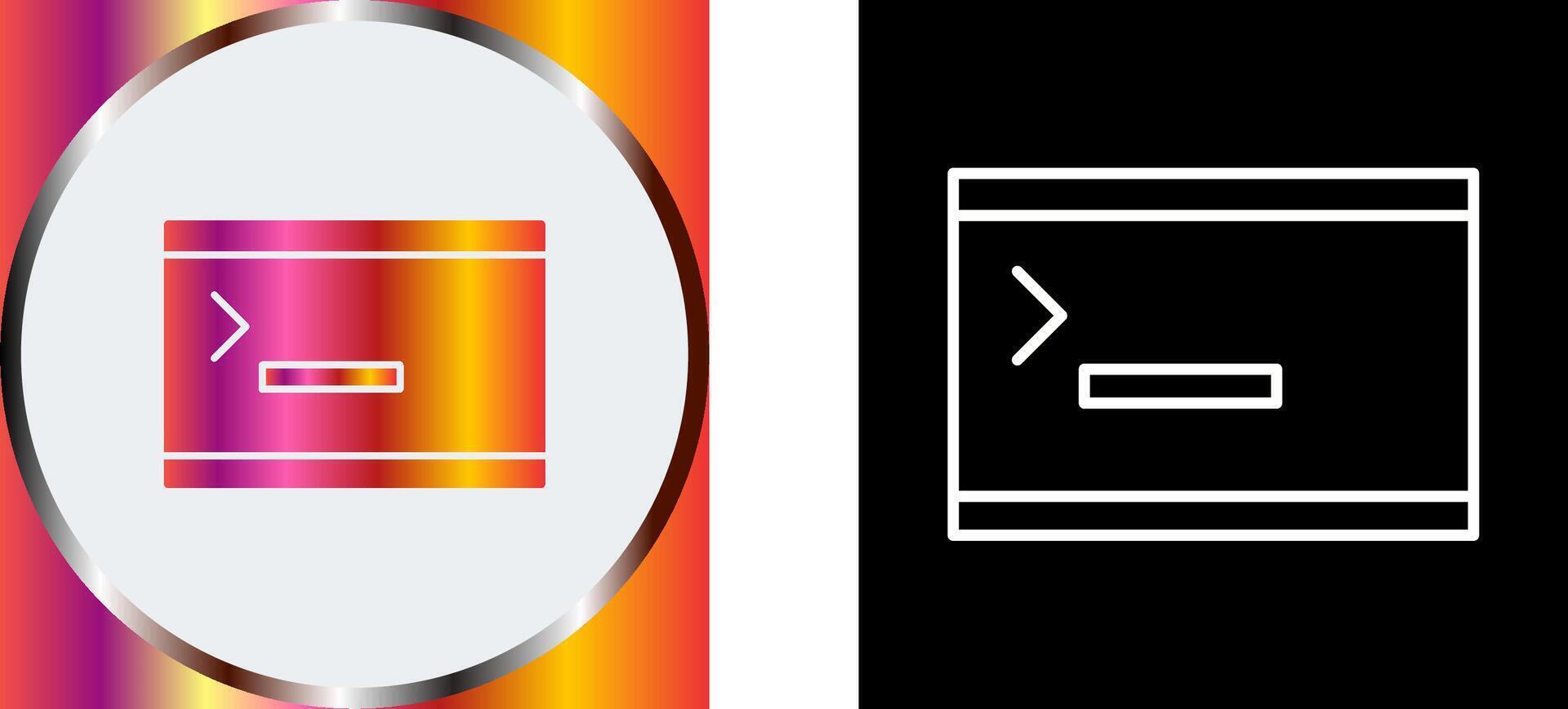 Unique Console Icon Design vector