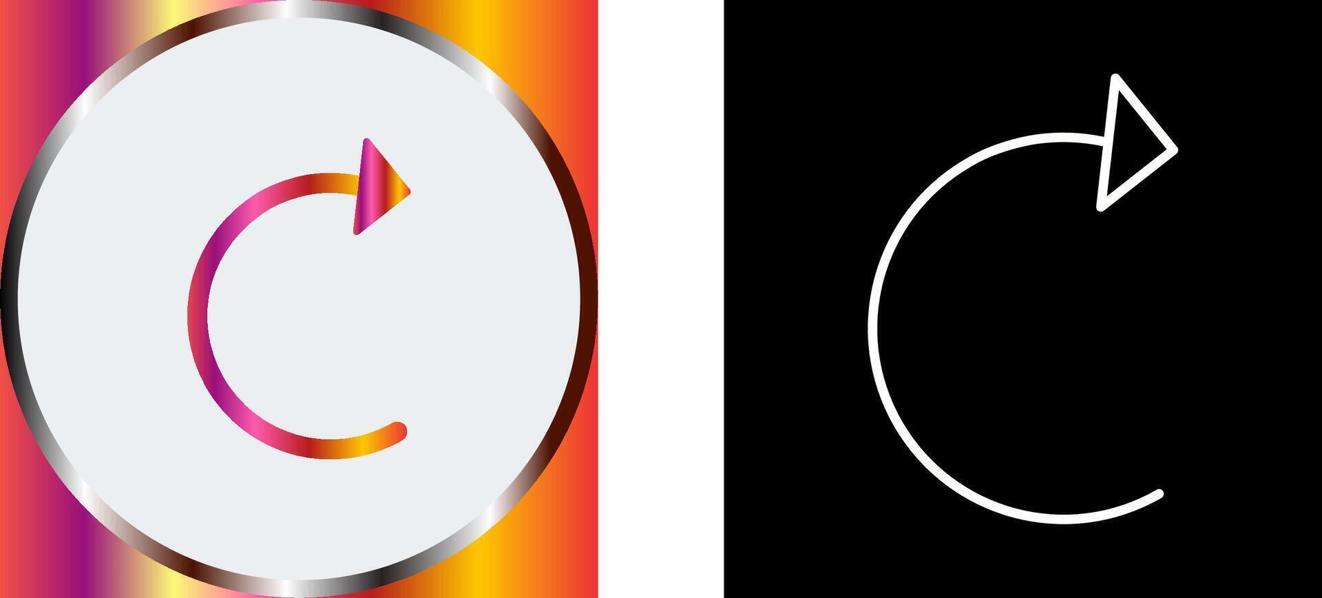 Unique Reload Icon Design vector