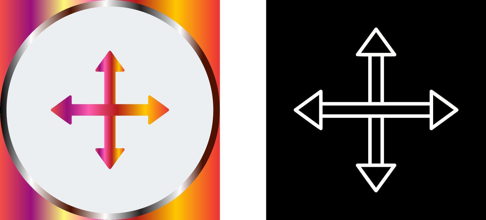 Unique Move Icon Design vector