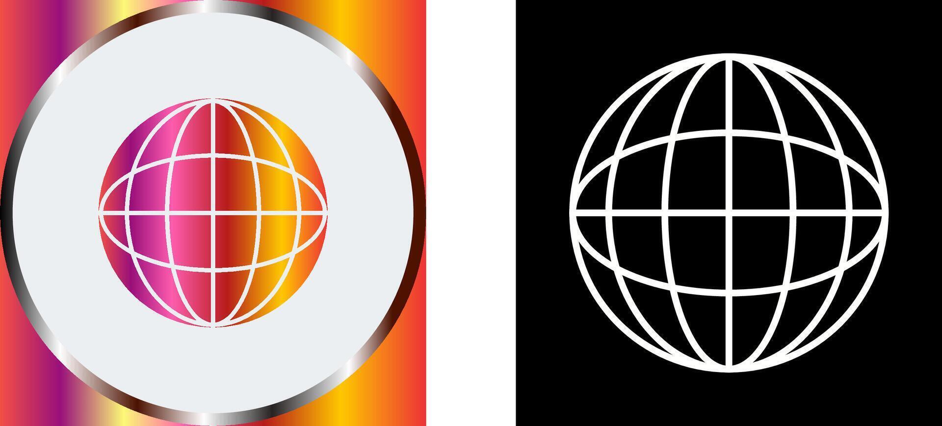 Globe Icon Design vector