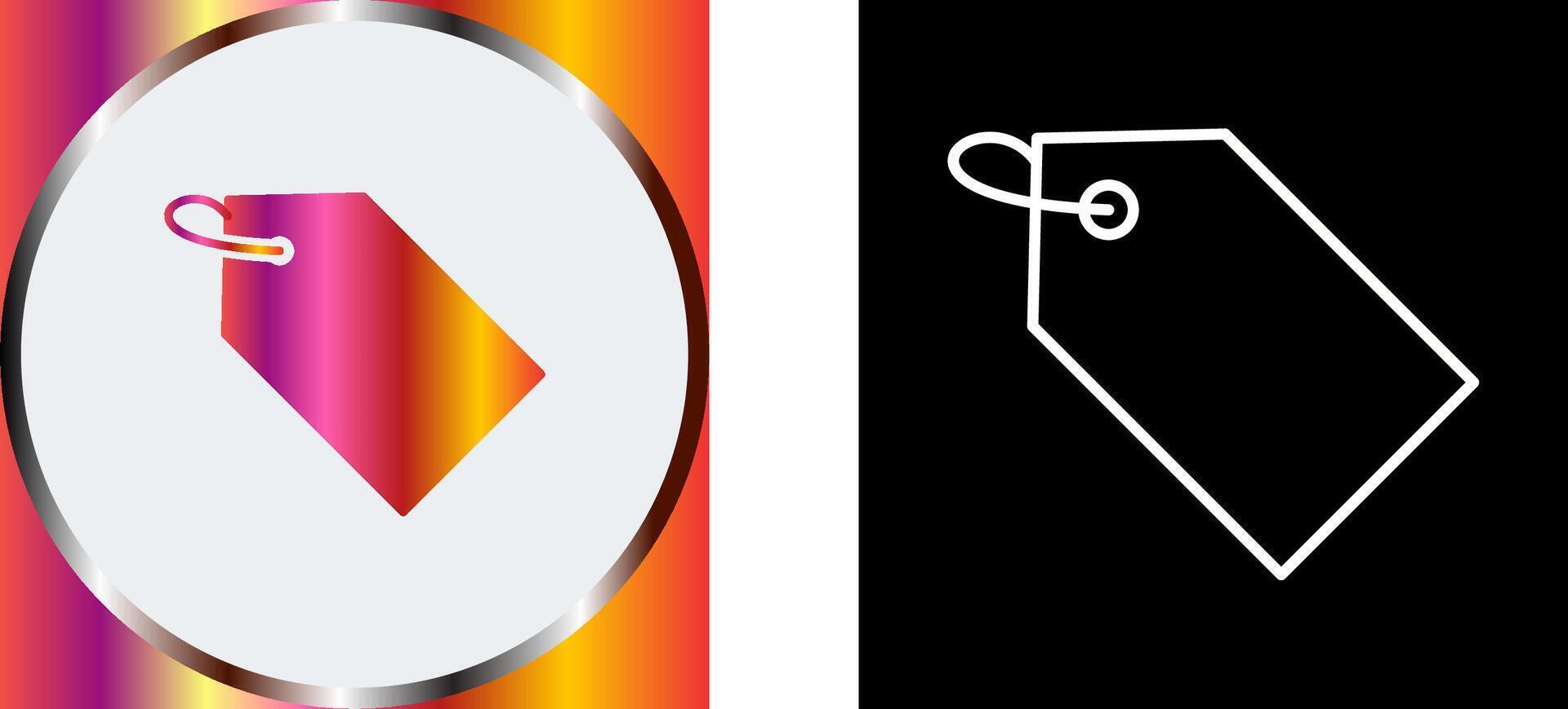 Unique Tag Icon Design vector