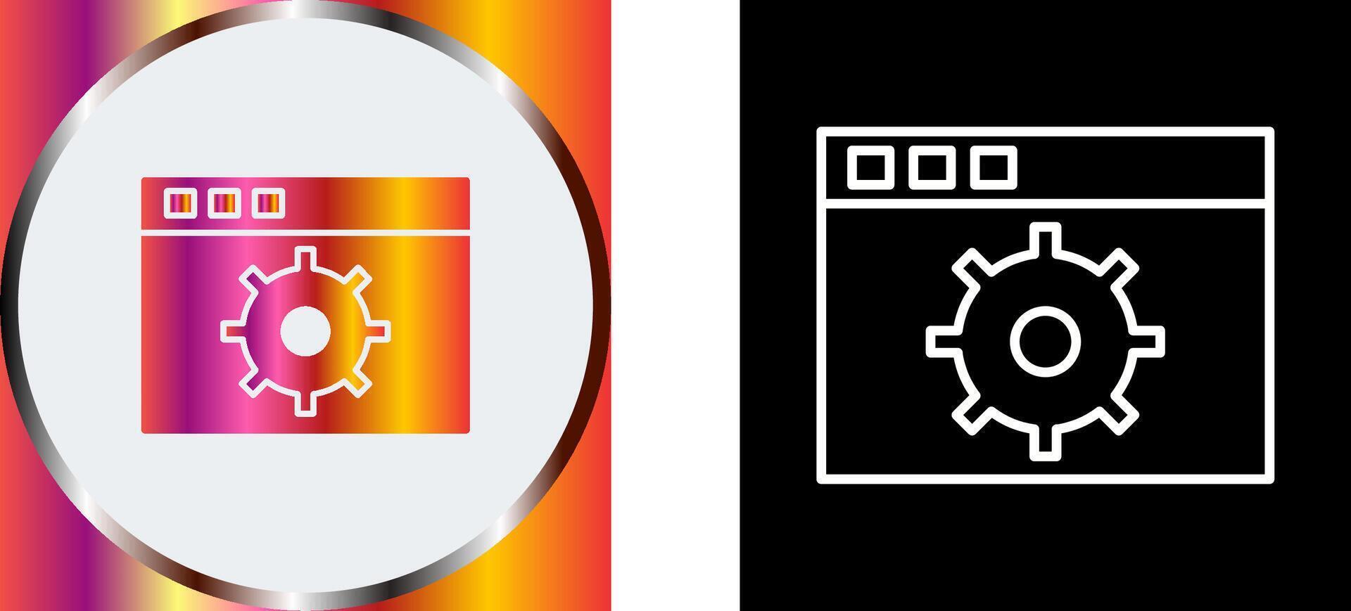 Unique Settings Icon Design vector