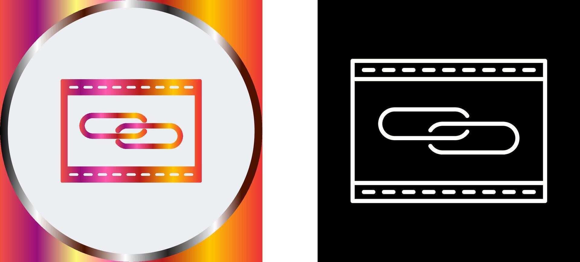 Unique Link Optimization Icon Design vector
