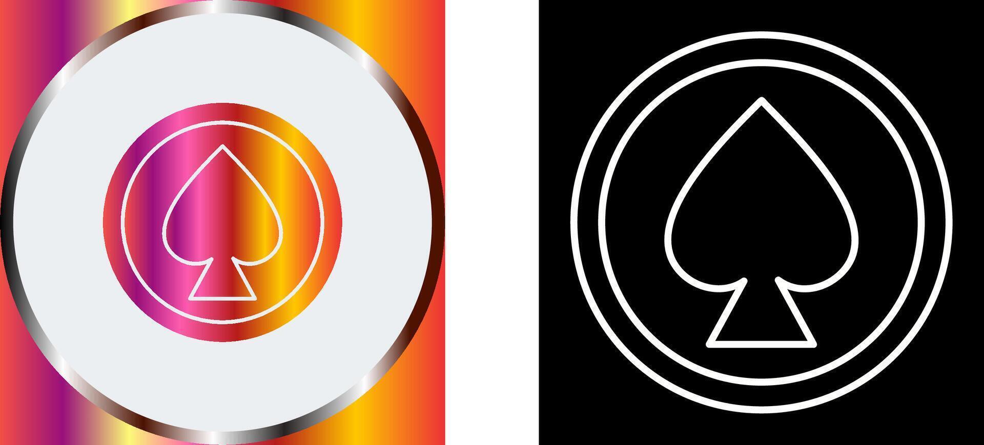 Unique Spade Icon Design vector
