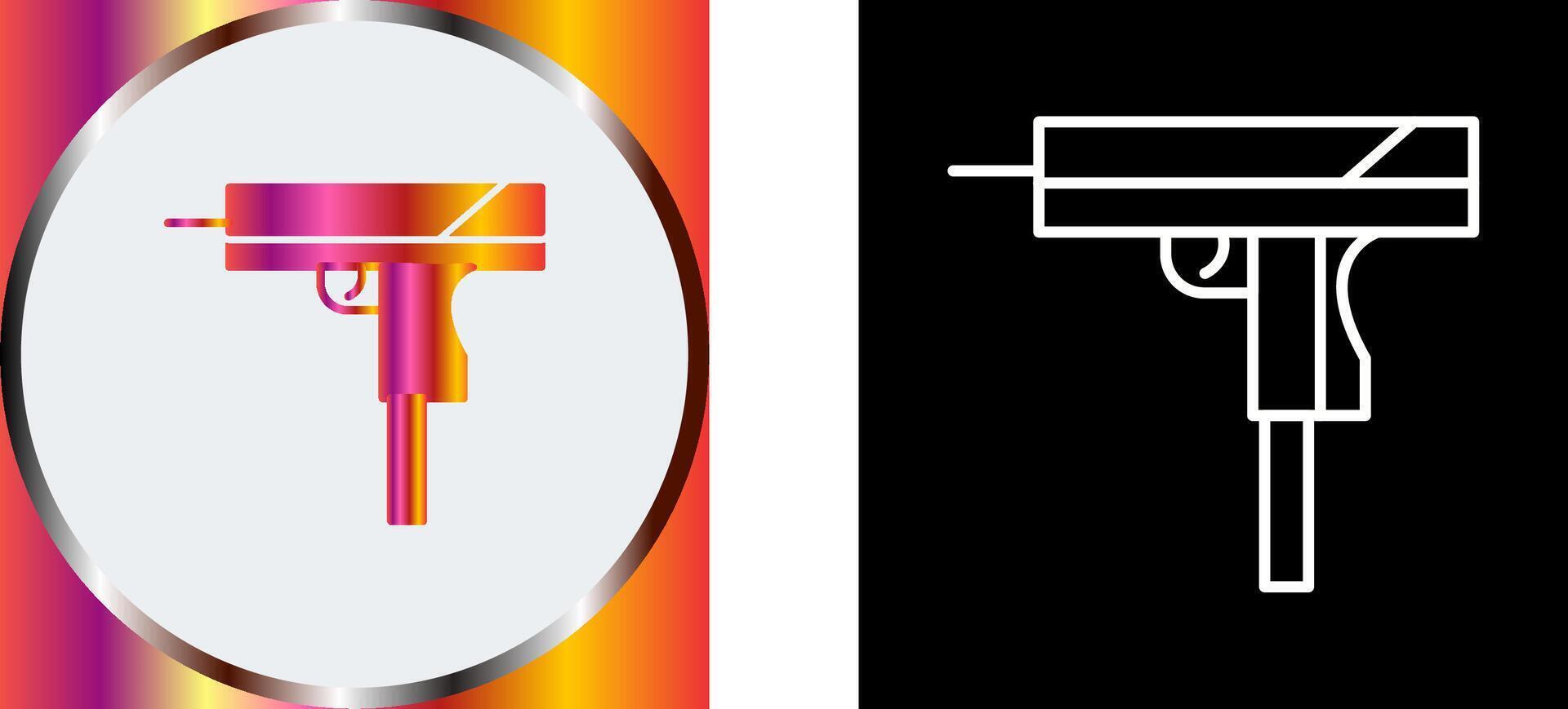 Unique Gun Icon Design vector