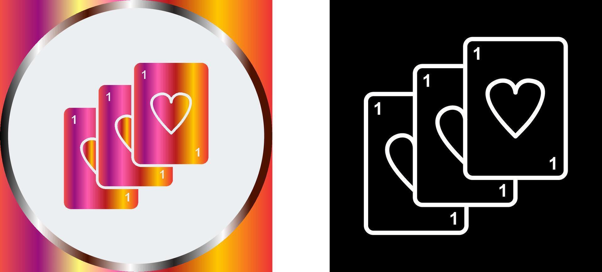 Unique Deck of Cards Icon Design vector