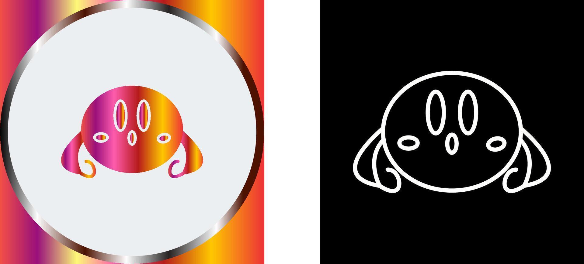 Unique Game Character Icon Design vector