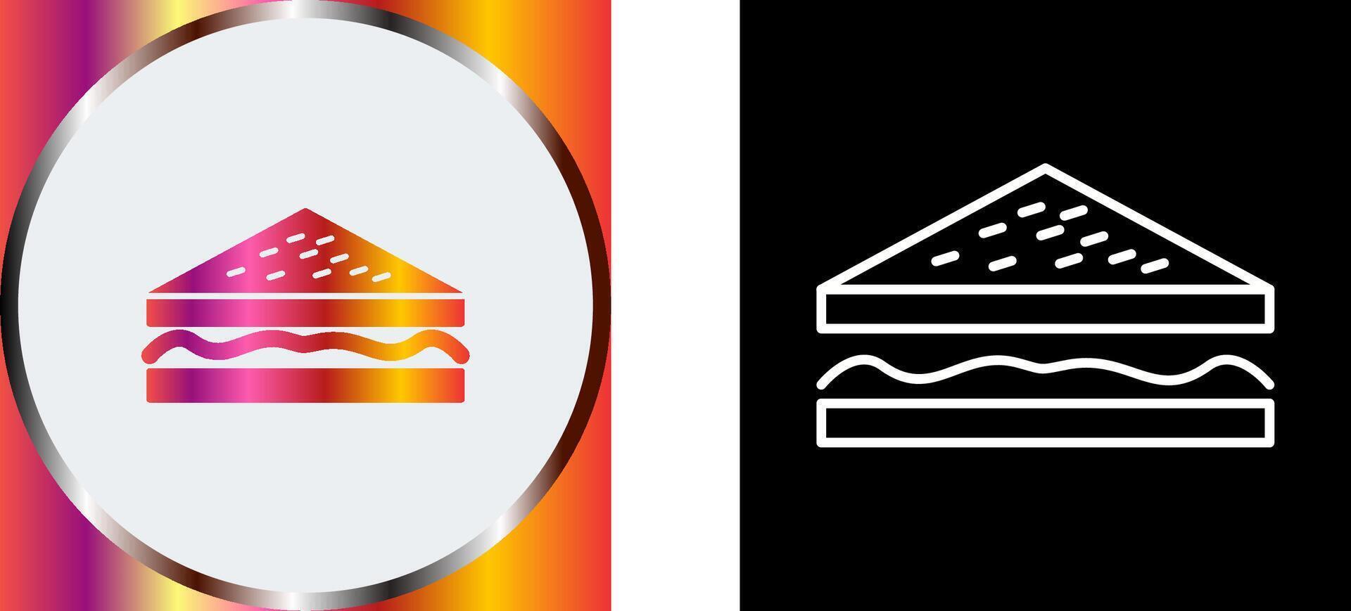 Unique Sandwich Icon Design vector