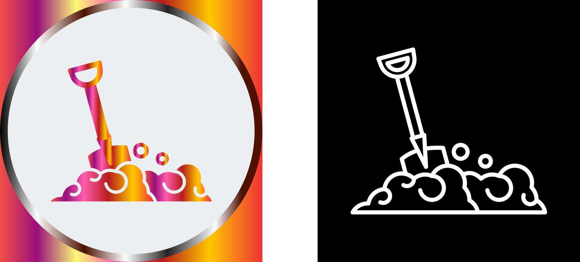 Shovel Icon Design vector