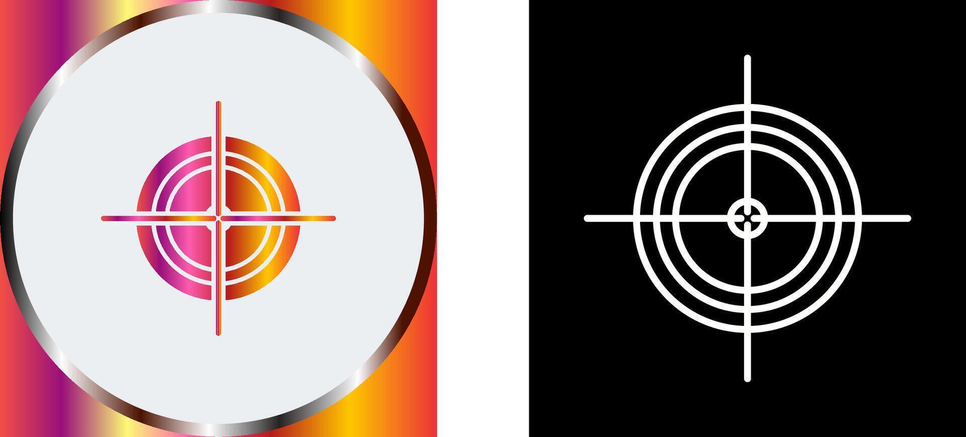 Unique Target Icon Design vector