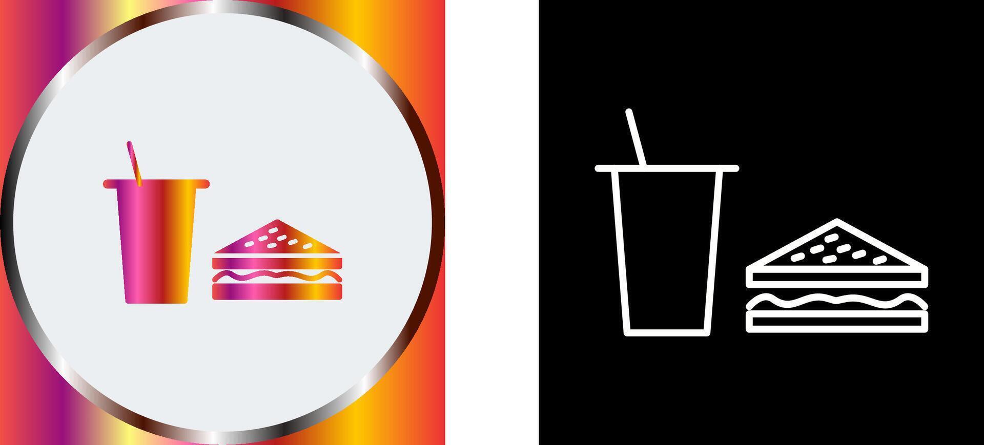 Unique Lunch Icon Design vector